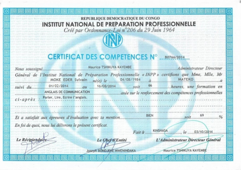 Cert Inpp | PDF