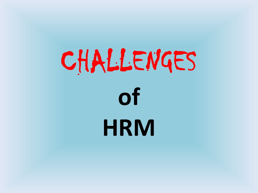 Challenges of HRM | PDF | Diversity (Business) | Mentorship 