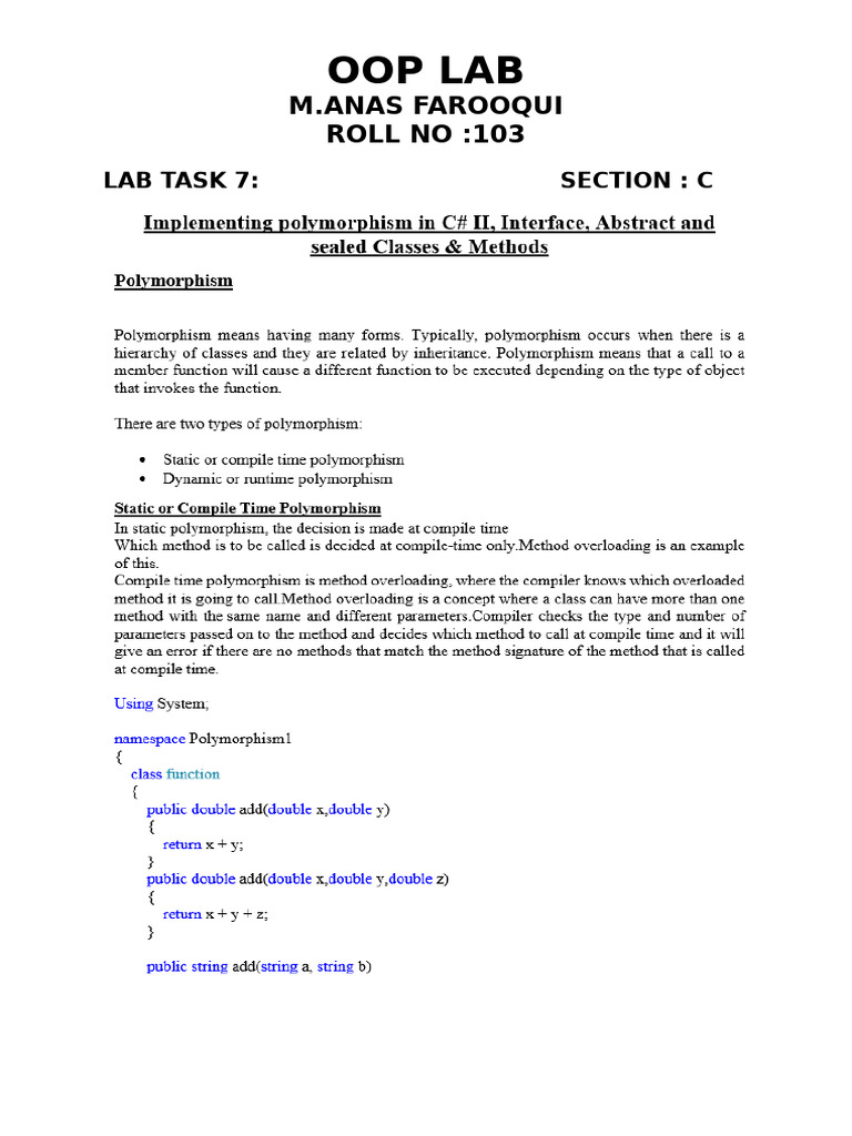 Lab Task 7 | PDF
