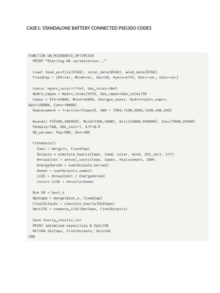 Pseudo Codes | PDF