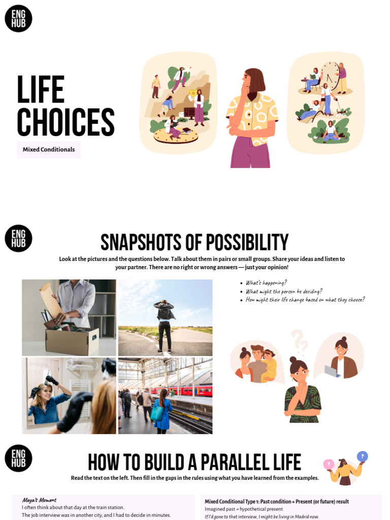 B2 Life Choices Mixed Conditionals TV | PDF
