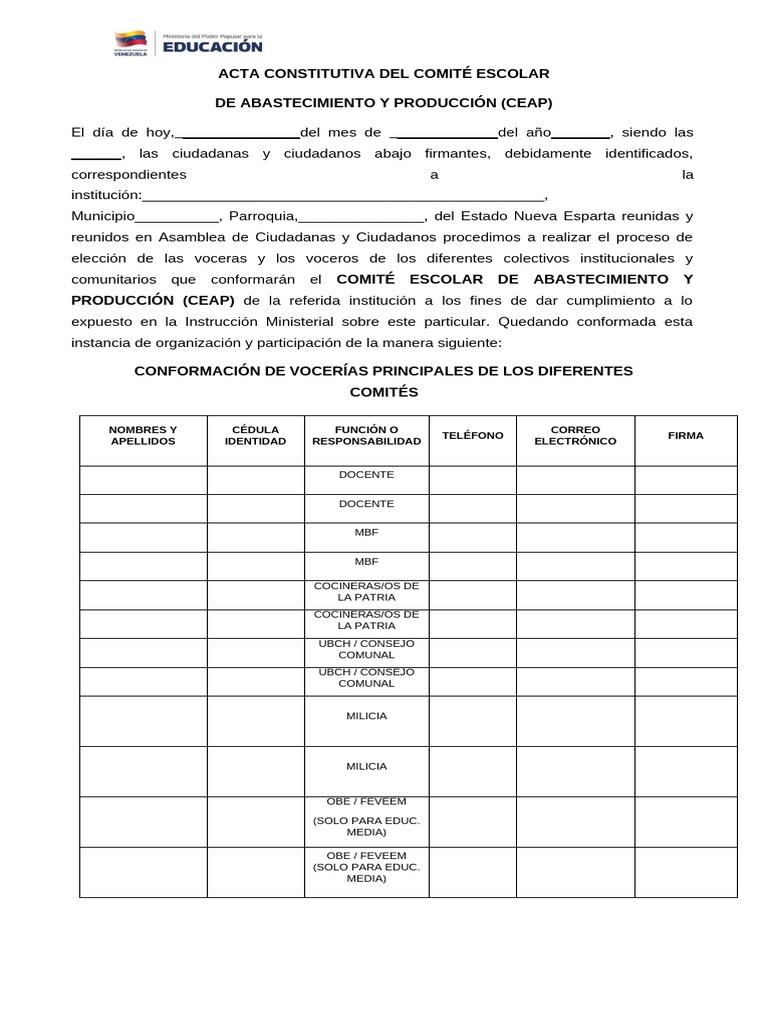 Formato Ceap 2025-2026 | PDF | Gobierno
