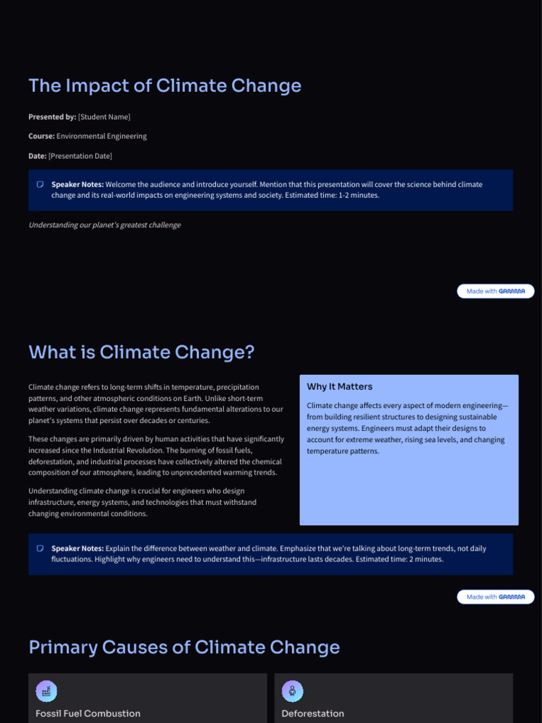 The Impact of Climate Change | PDF