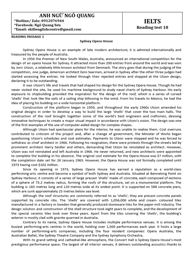Reading Test 18 | PDF