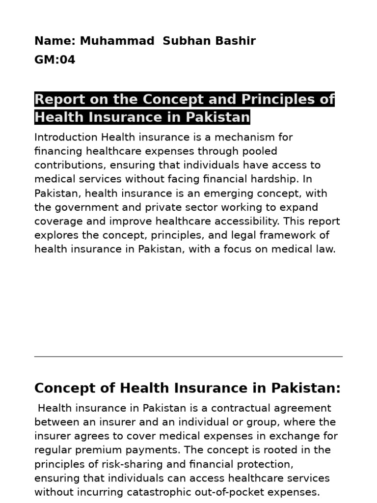 Report, Muhammad Subhan. | PDF