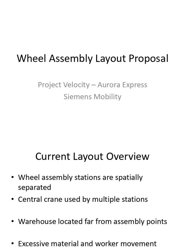 Wheel Assembly Layout Proposal | PDF
