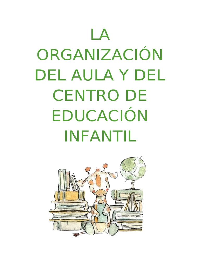 La Organización Del Aula de Educación Infantil | PDF