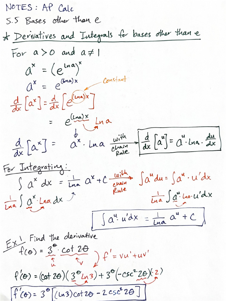 Calc Notes 5-5 | PDF