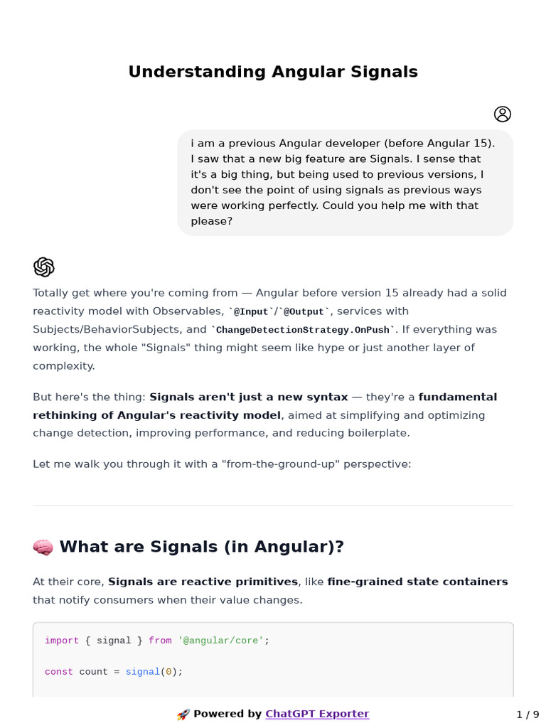 ChatGPT-Understanding Angular Signals | PDF | Information Technology ...