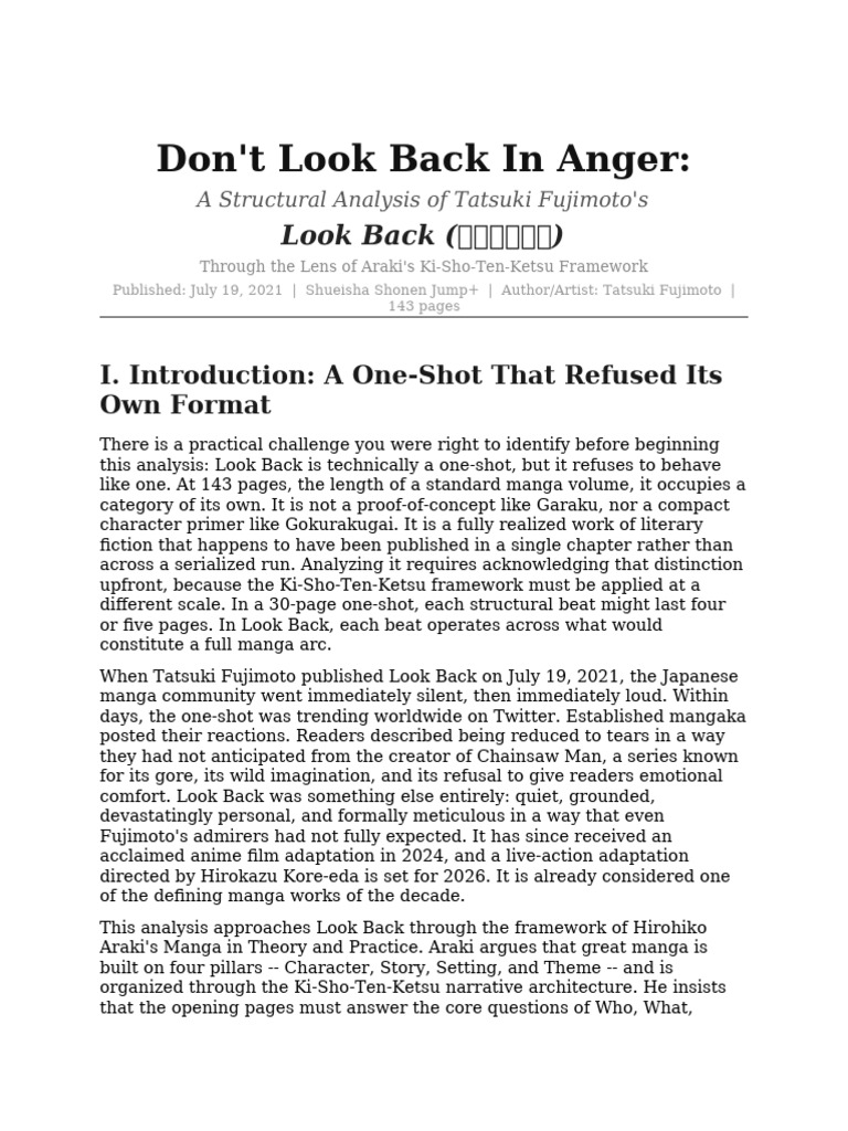 LookBack Analysis | PDF