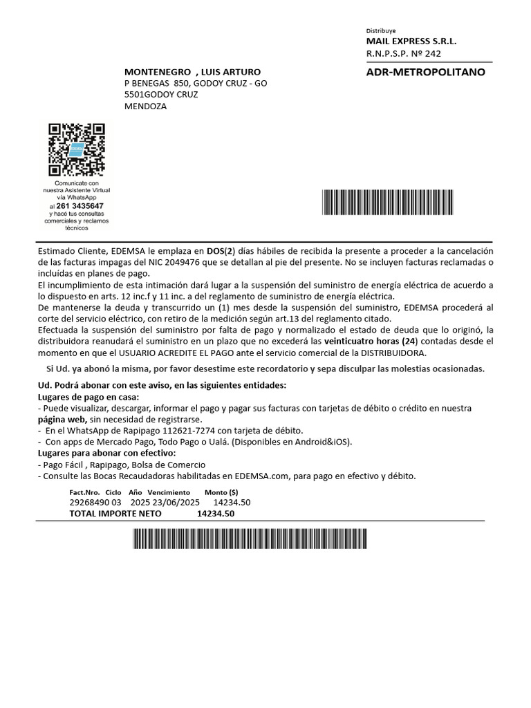 0-Emplazamiento ADR QR Mail | PDF | Tarjeta de débito | Android ...