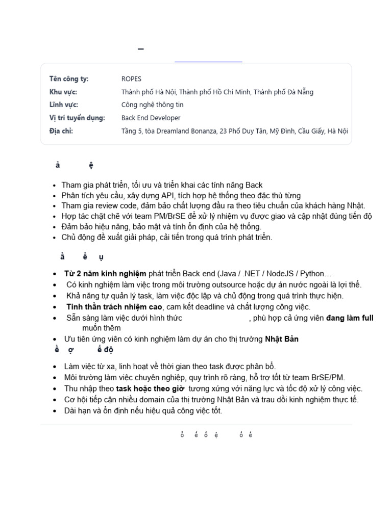 JD Backend Ropes | PDF
