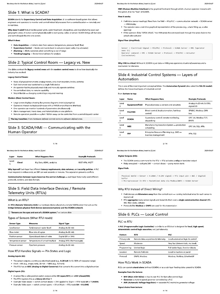 SCADA Deepdive Print | PDF