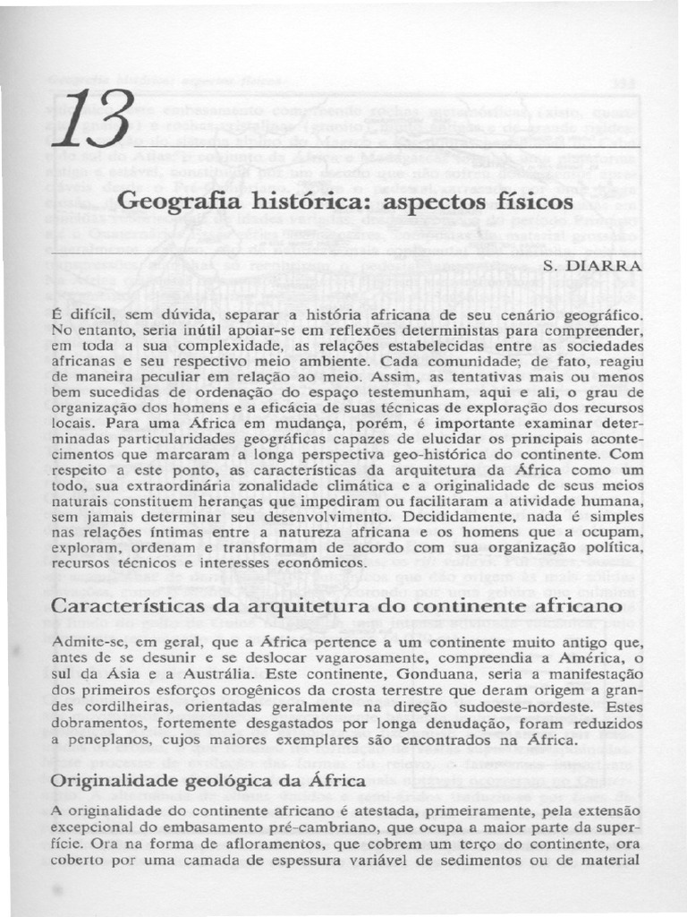 Geografia Historica Aspectos Fisicos | PDF