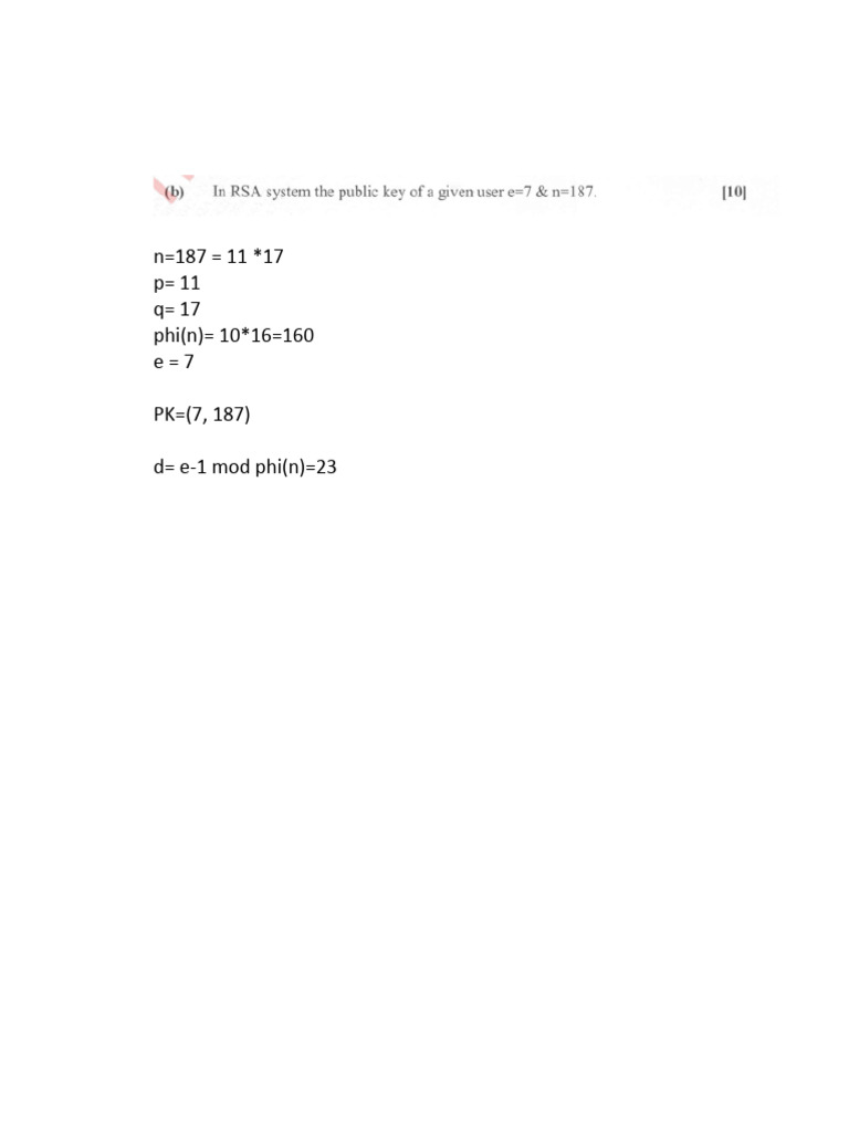 RSA Examples | PDF
