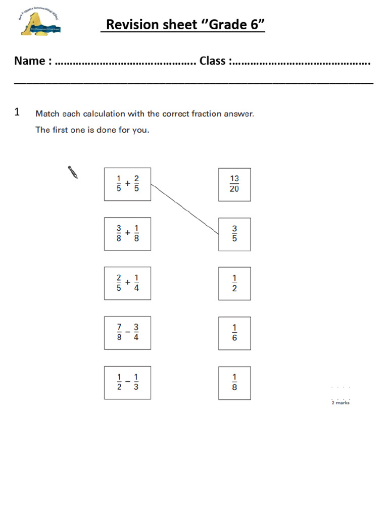 Revision Sheet | PDF