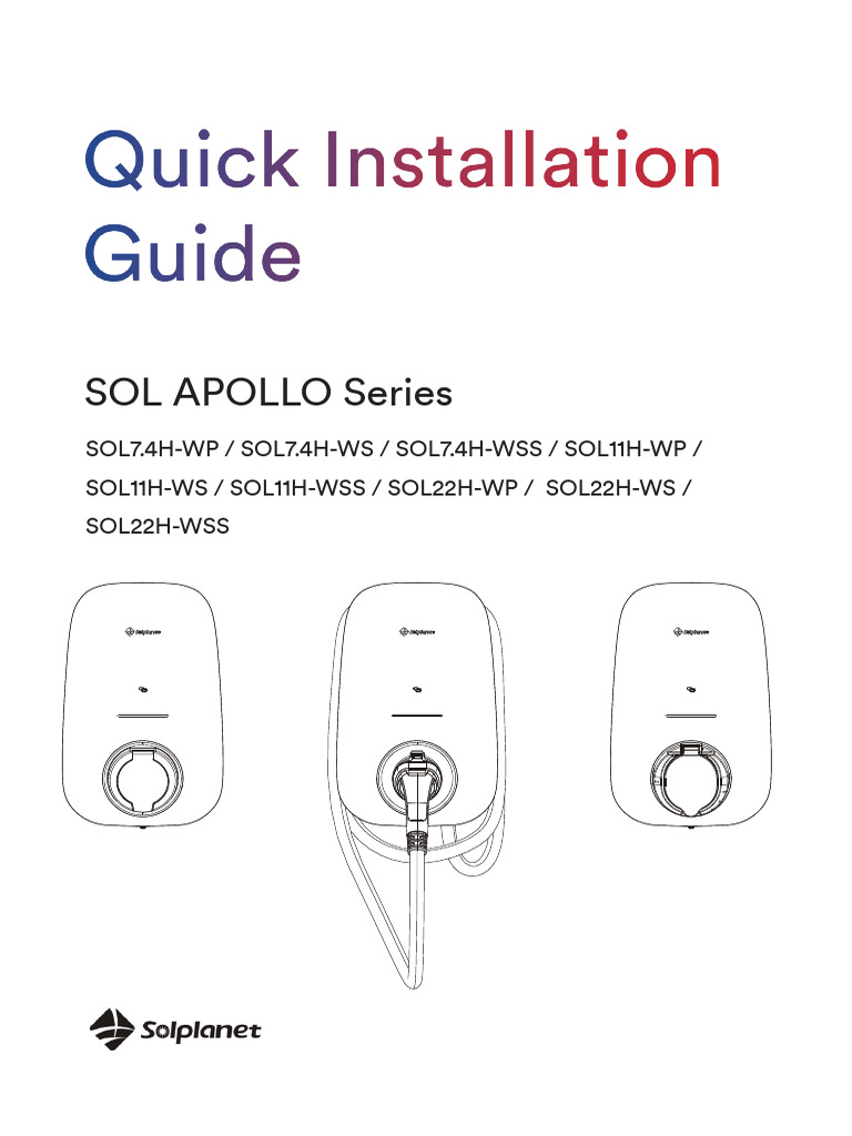 (SOLPLANET) Manual Instalação Rápida - Modelos SOL APOLLO | PDF
