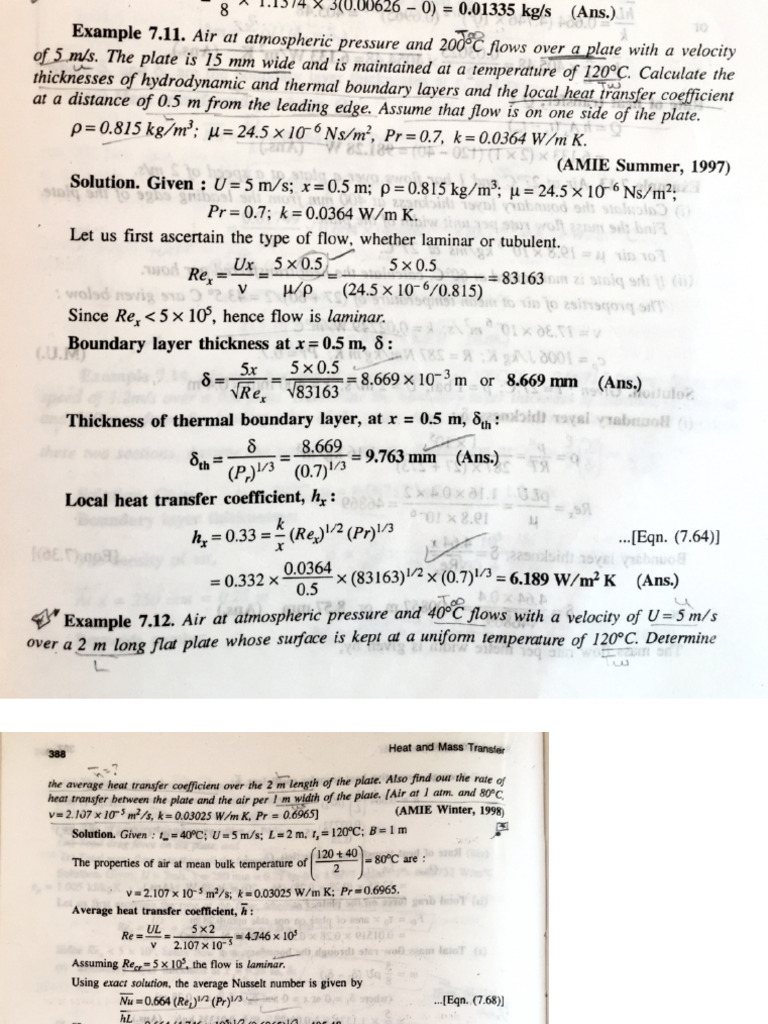 HMT Unit 4 Notes Problems Textbook | PDF
