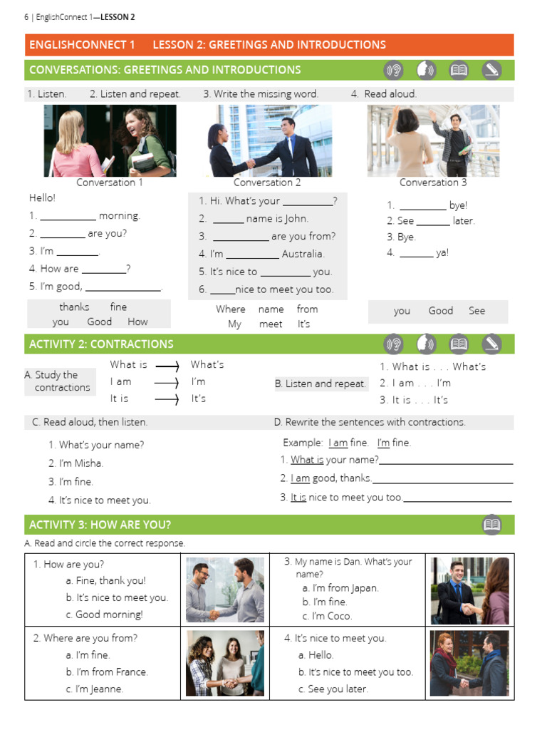 Englishconnect Workbook 1-11 | PDF