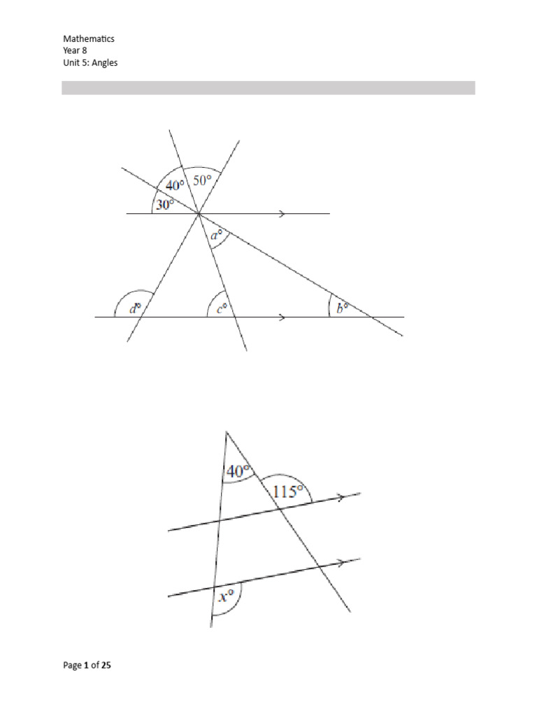 Angles Review | PDF