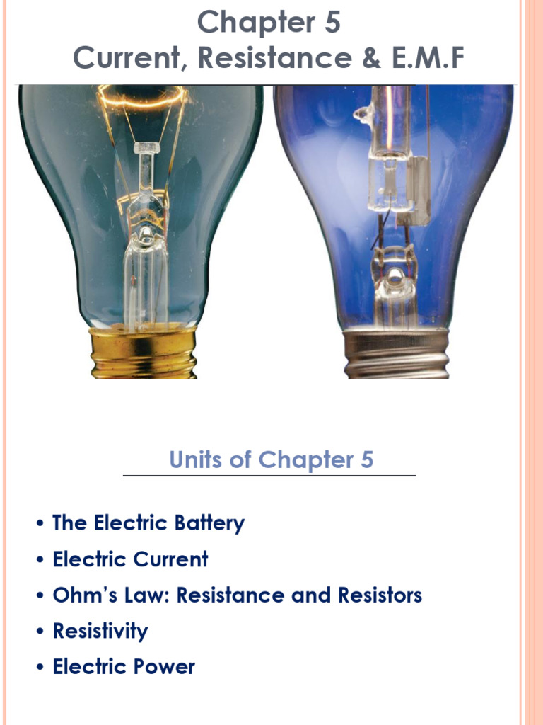 C5 - Current, Resistance & EMF | PDF | Electrical Resistance And ...