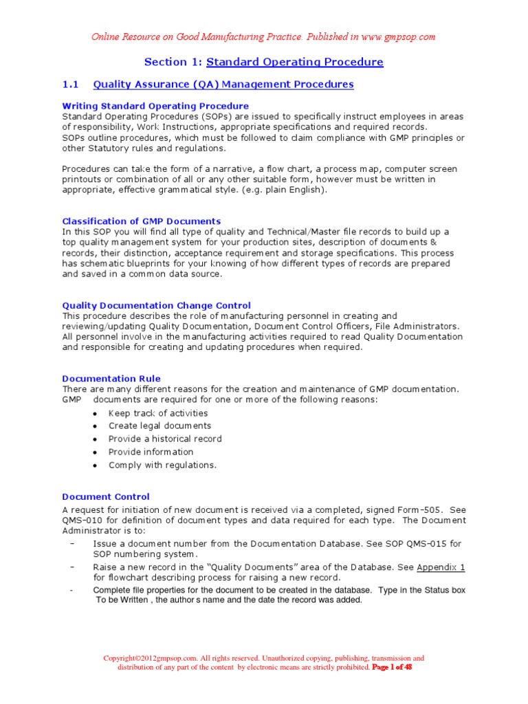 GMP Quality Assurance and Validation Procedures 2 Verification And