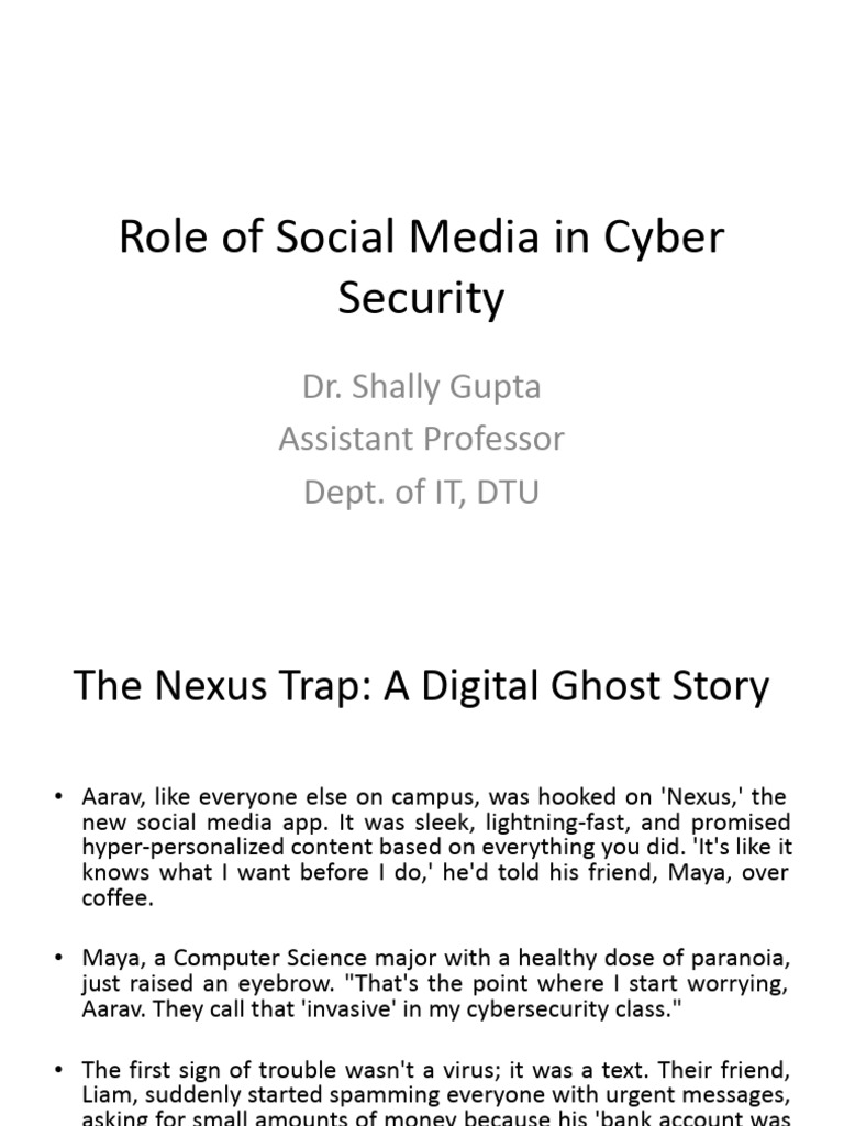 Role of Social Media in Cyber Security | PDF | Password | Security