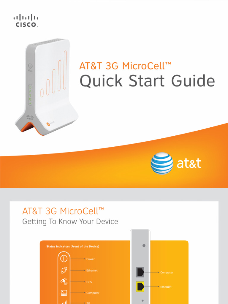 1299699882017.ATT3GMicroCell QuickStart 030111 | PDF