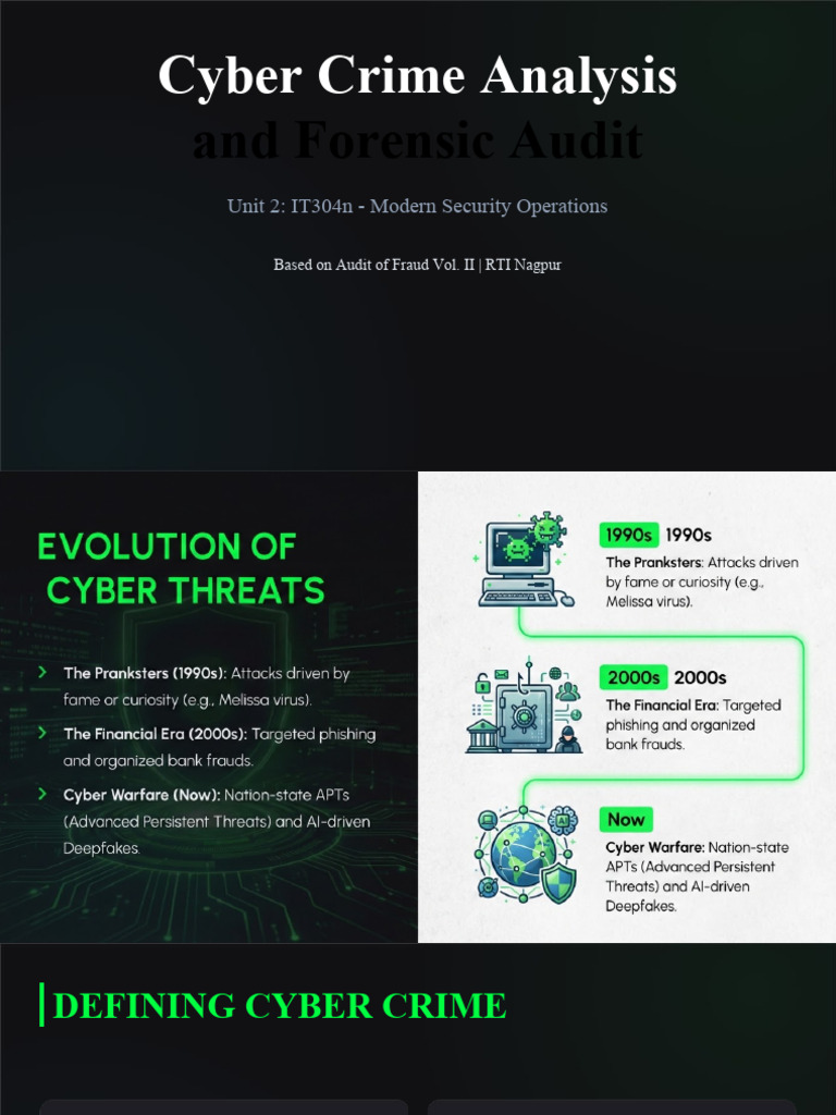 Unit 2 - Cyber Crime Analysis & Forensics | PDF | Cybercrime | Phishing