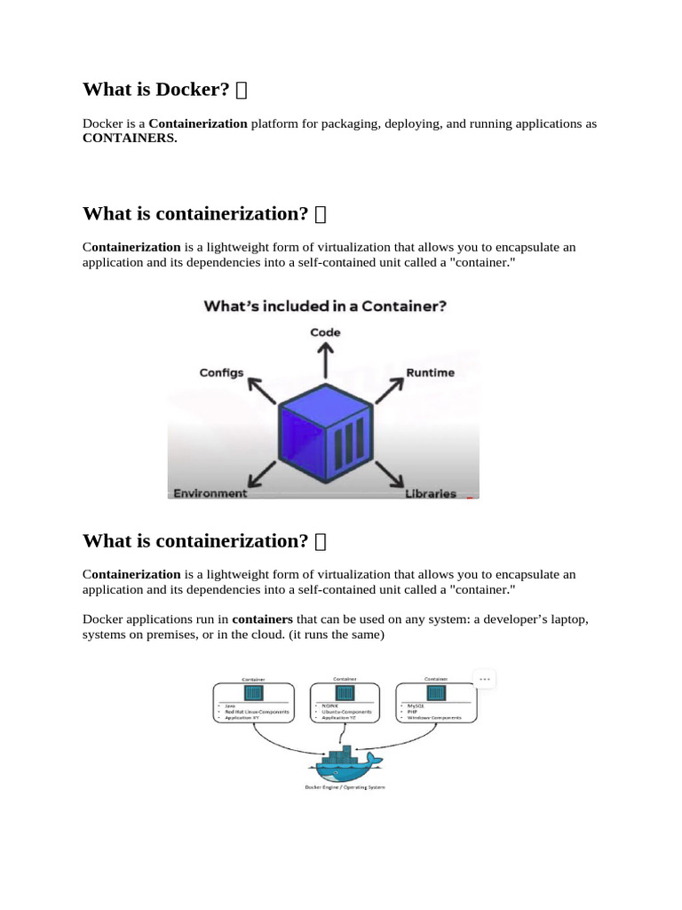 What Is Docker Note With Activity | PDF | Graphical User Interfaces ...