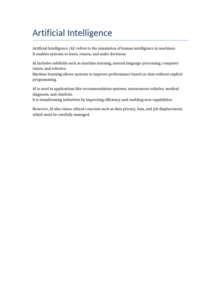 Artificial Intelligence | PDF