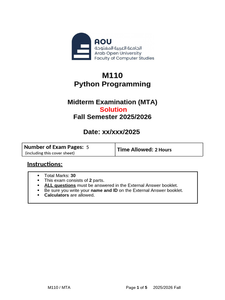M110 - Mta - Fa 25-26 - Ak | PDF | Python (Programming Language ...