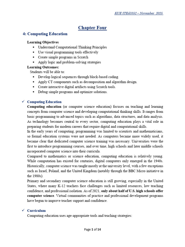 ICT SAM II - Chapter-Four - (2025) | PDF | Computer Programming ...
