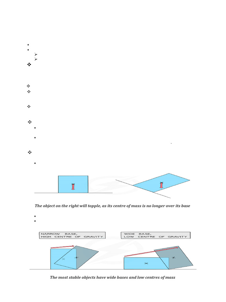 Grade 8 Physics Notes Ch-15 Turning Forces | PDF | Center Of Mass | Force