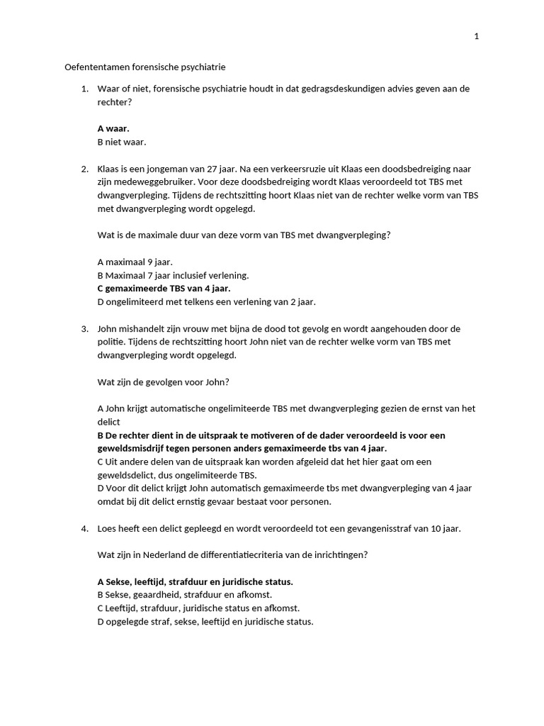 Oefententamen Ingevuld | PDF
