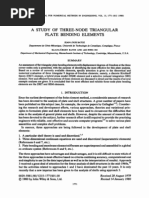 A Study of Three-Node Triangular Plate Bending Elements