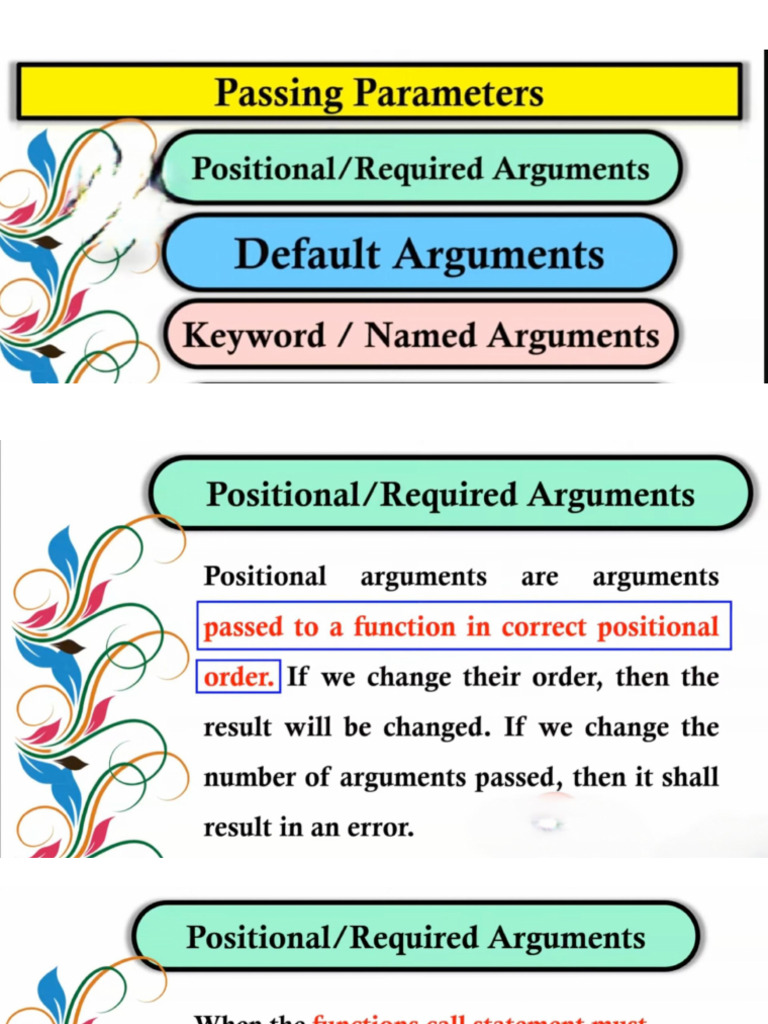 Chapter 3 - Types of Parameters | PDF