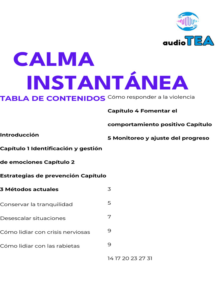 Calma Instantanea | PDF | Las emociones | Comportamiento