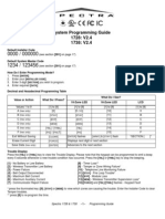 Paradox Spectra 1728EX Programming Reference Manual