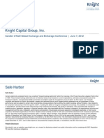 Knight Capital Group, Inc.: Sandler O'Neill Global Exchange and Brokerage Conference - June 7, 2012