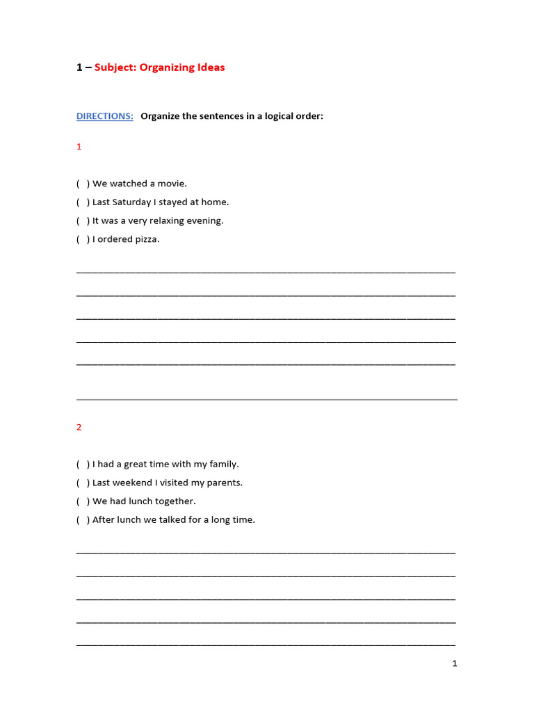 1 - Exercises | PDF