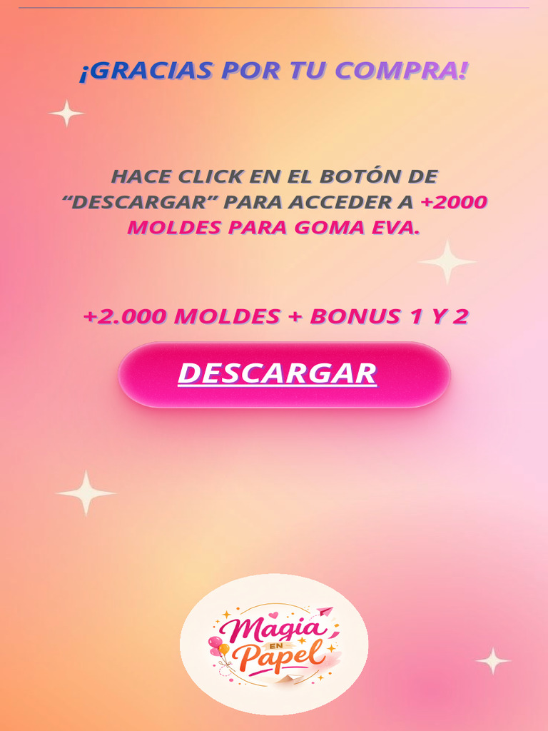 +2.000 Moldes Goma Eva + Bonus 1 y 2 | PDF