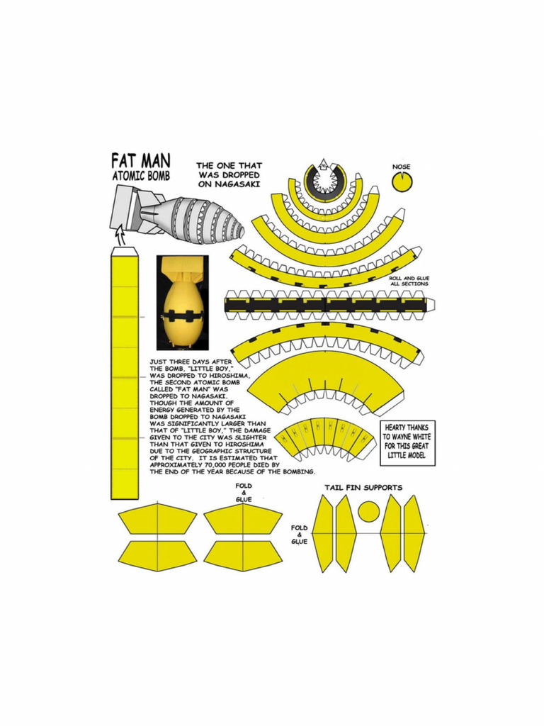 Bomb Papercraft Pack | PDF