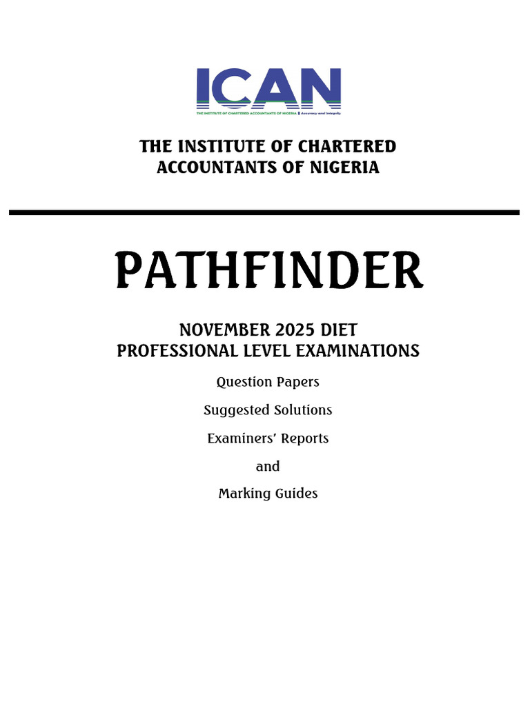 Pathfinder November 2025 Professional | PDF | Depreciation | Equity ...