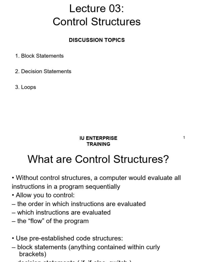 JAVA Lecture 03 | PDF | Control Flow | Software Development