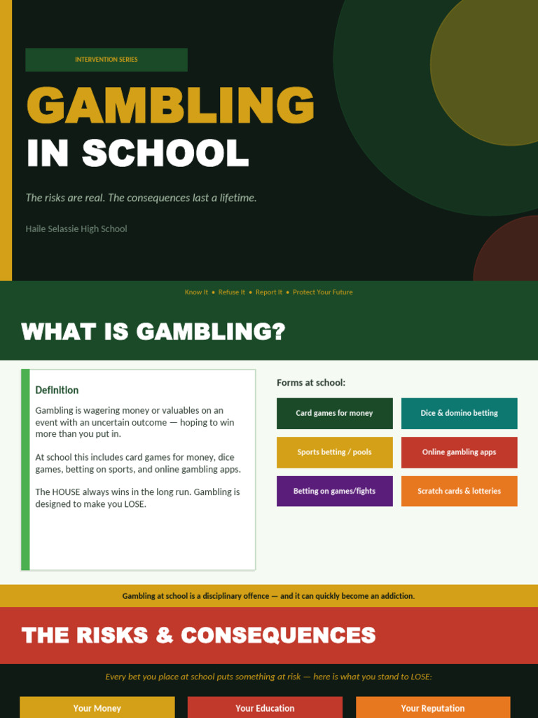 Gambling in School Haile | PDF | Gambling | Psychology