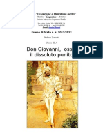 Tesina Sul Don Giovanni