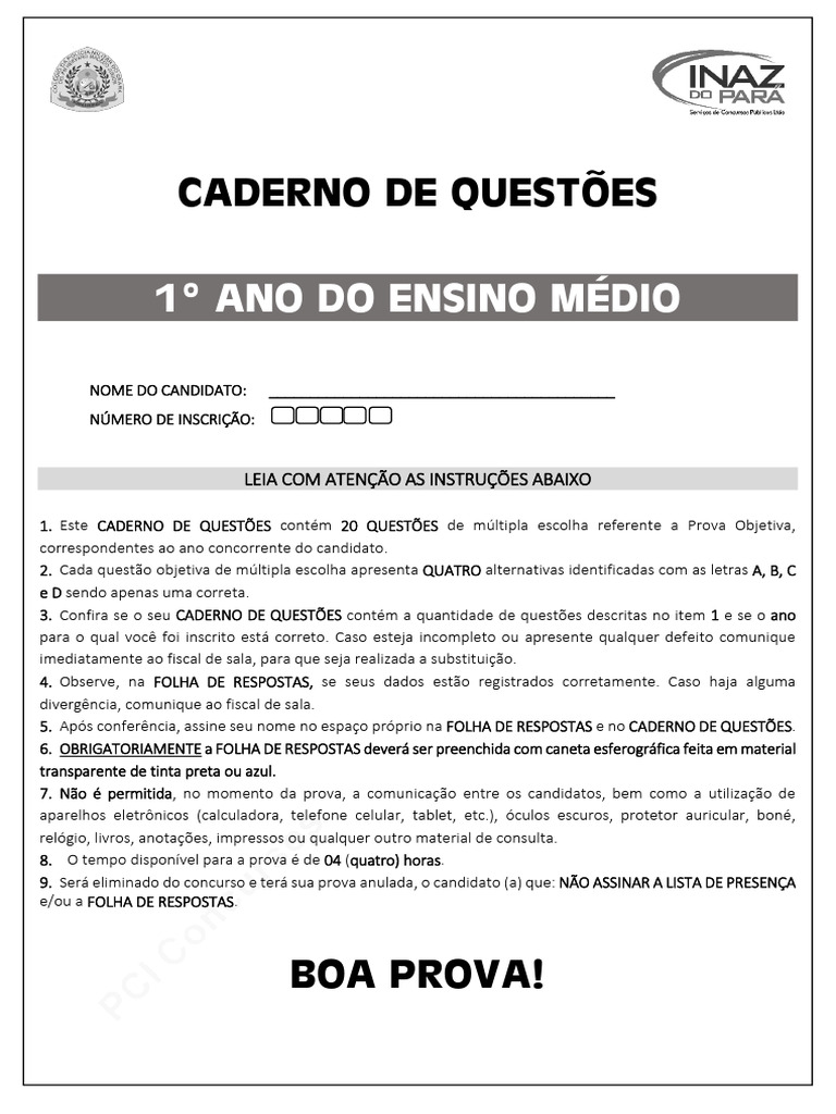 1 Ano Do Ensino Medio | PDF