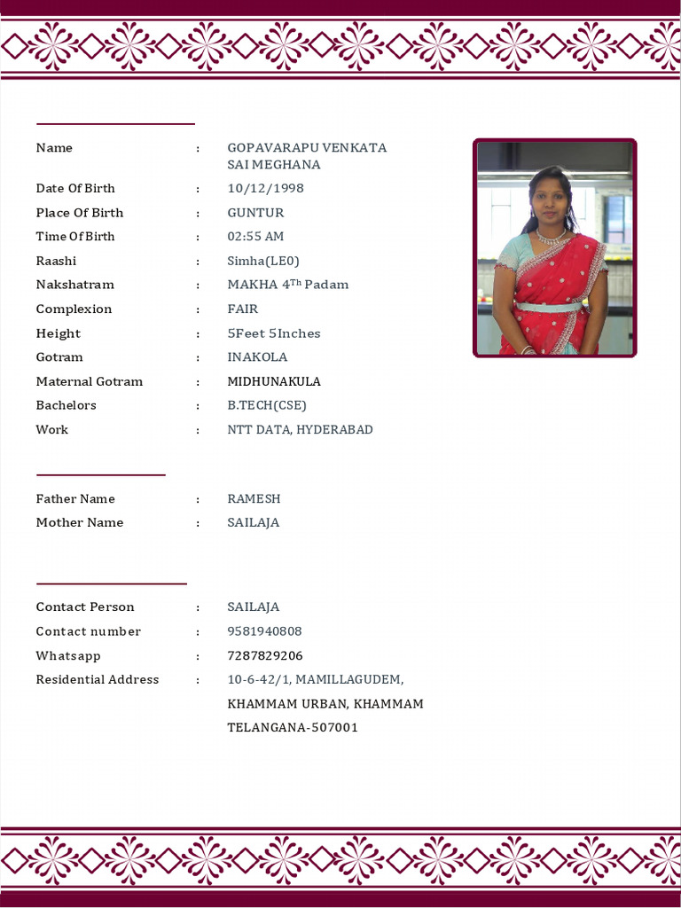 Biodata | PDF