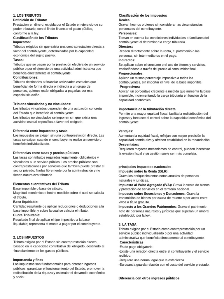 Tributario CUESTIONARIO | PDF | Impuestos | Impuesto sobre la renta